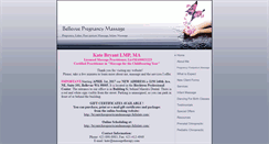Desktop Screenshot of bellevuepregnancymassage.com